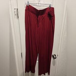 Torrid Red Wide Leg Pants with Elegant Flow